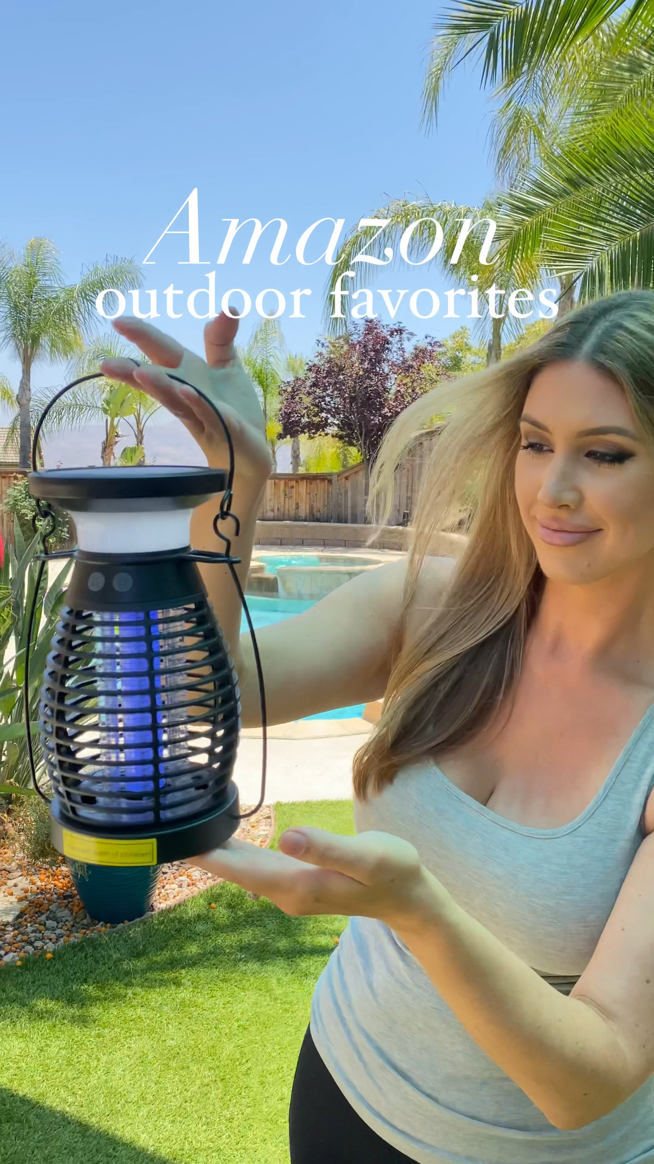 A few of my favorite outdoor finds from Amazon, perfect for summer! ☀️ 

Lightweight stretchy hose. Bug zapper. Solar lights. Solar post caps. Solar bug zapper. Solar lantern.

#amazon #amazonhome#LTKFind #LTKhome

#LTKSeasonal