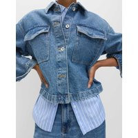 M&S Denim Shacket Medium Indigo | Marks & Spencer (UK)