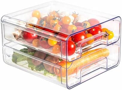 Egg Holder for Refrigerator 32 Grid Egg Basket Double Layer Egg Storage with Lids Multifunctional... | Amazon (US)