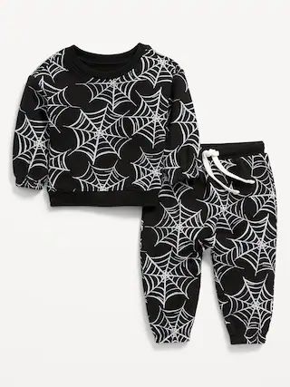 Unisex Printed Crew Neck Sweatshirt & Sweatpants Set for Baby | Old Navy (US)