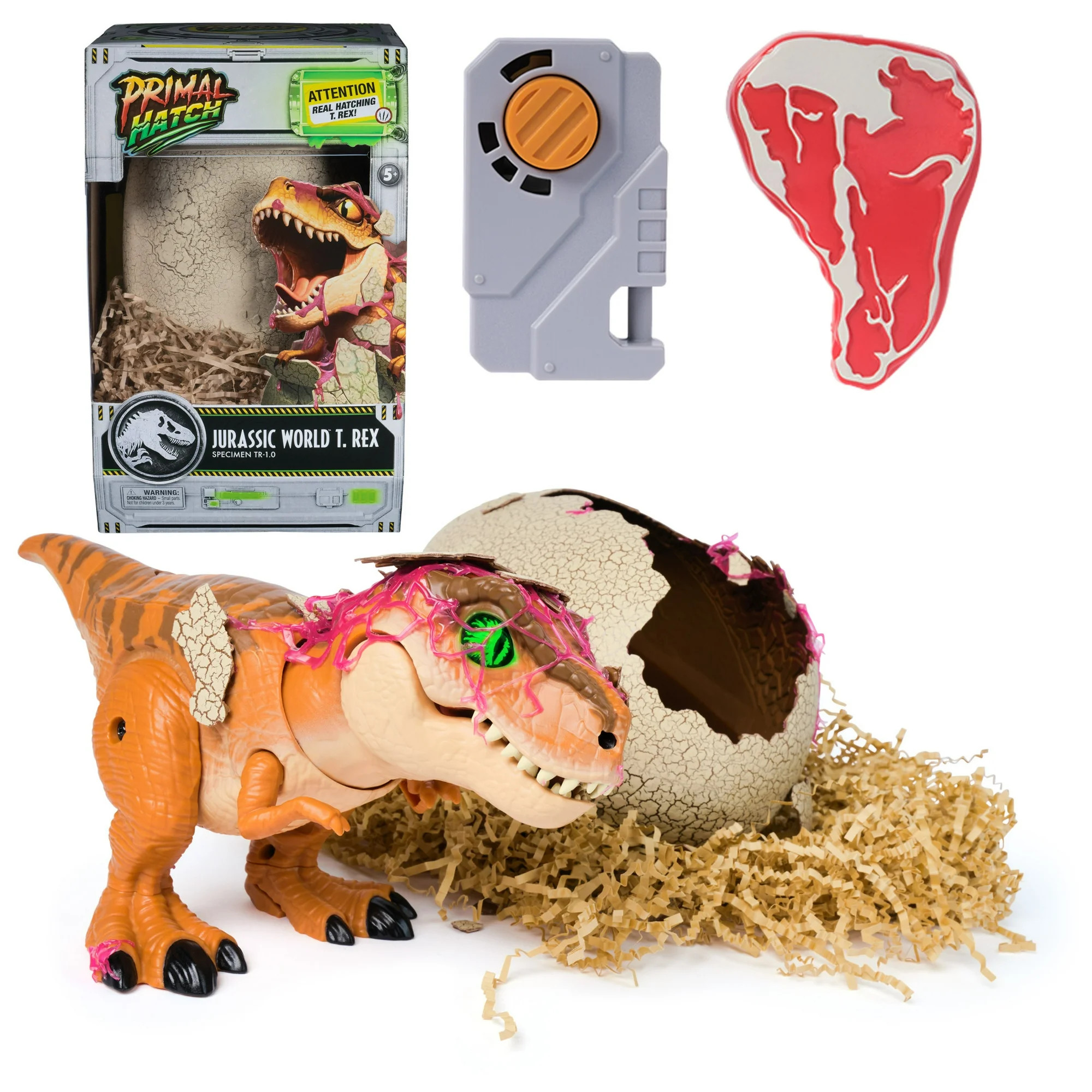 Jurassic World Primal Hatch T-Rex, Interactive Dinosaur Toy for Kids Ages 5 and up | Walmart (US)