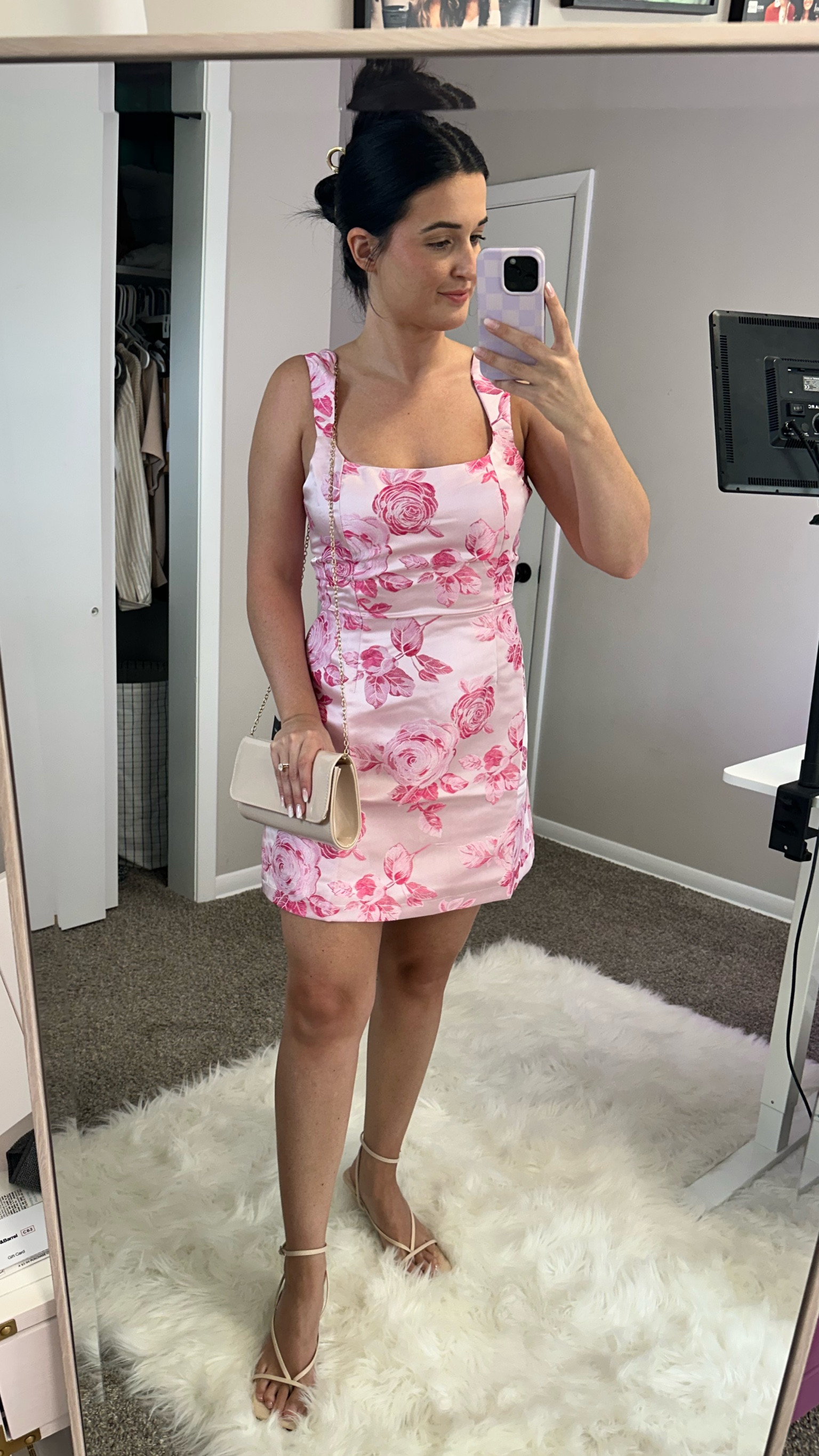 Got this amazing dress for a honeymoon option. The material is sooo sleek and I love the rose detail!

#LTKFindsUnder100 #LTKOver40