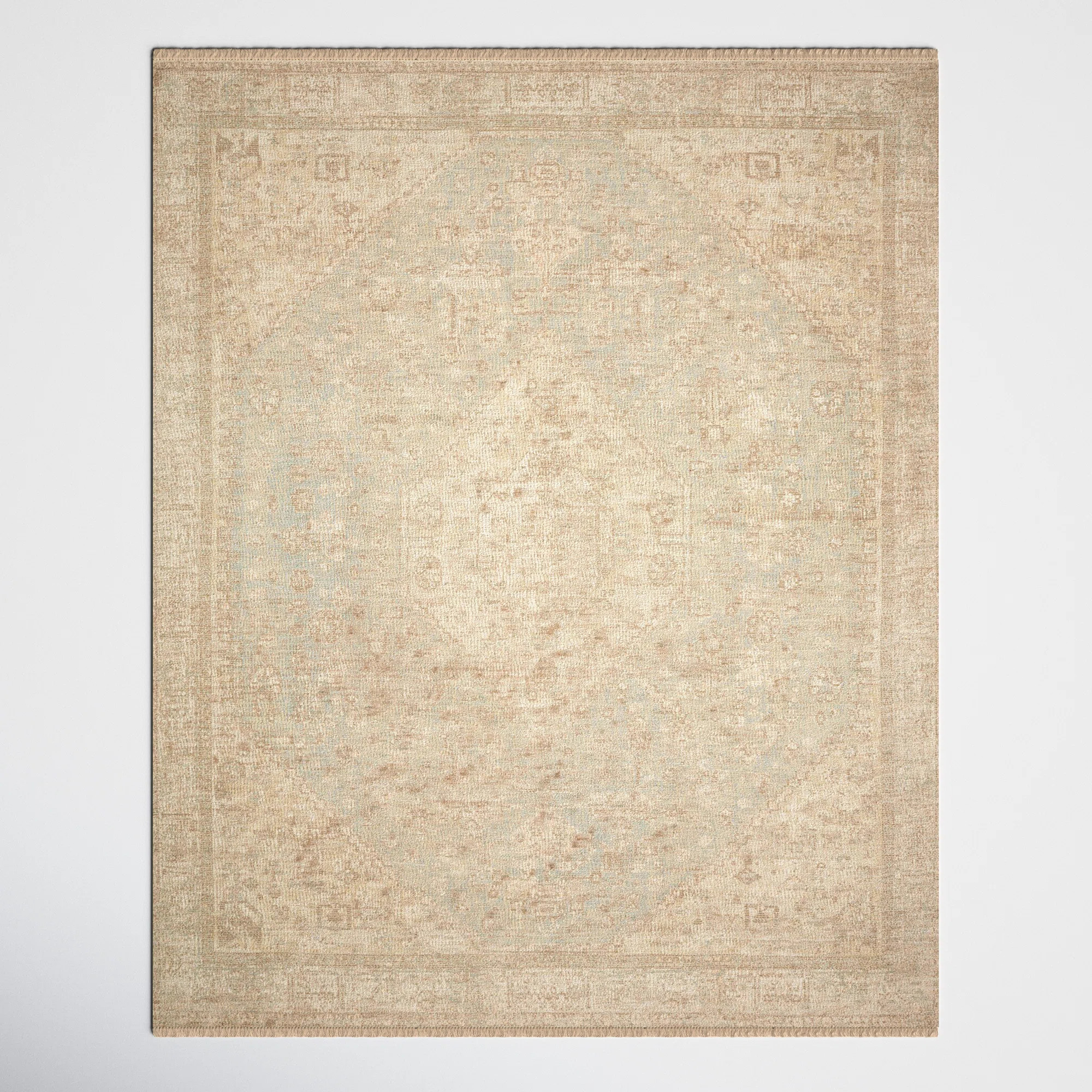 Amanda Handmade Ocean/Ivory Rug | Wayfair North America