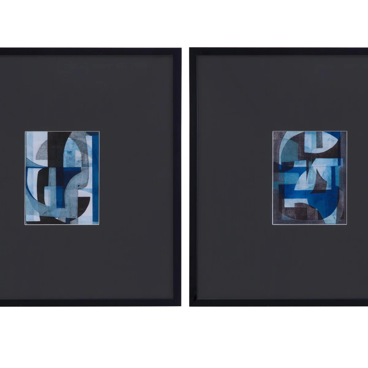 Bassett Black Leo Framed Print Set Of 2 | DecoratorsBest