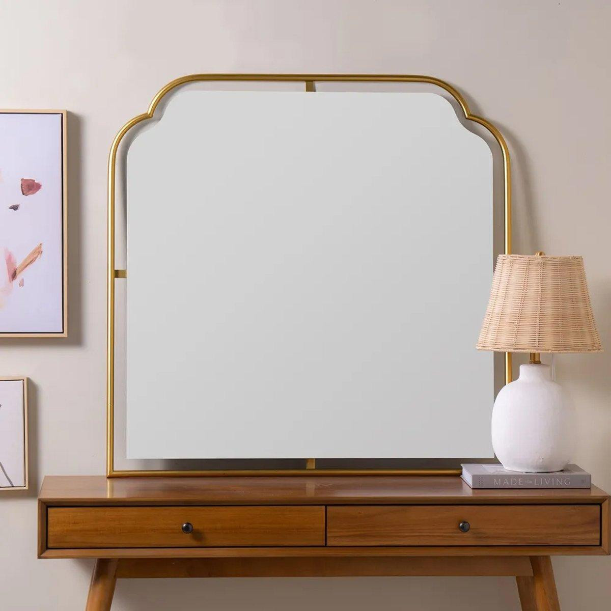 Gilded Finery Mantle Mirror | Shades of Light