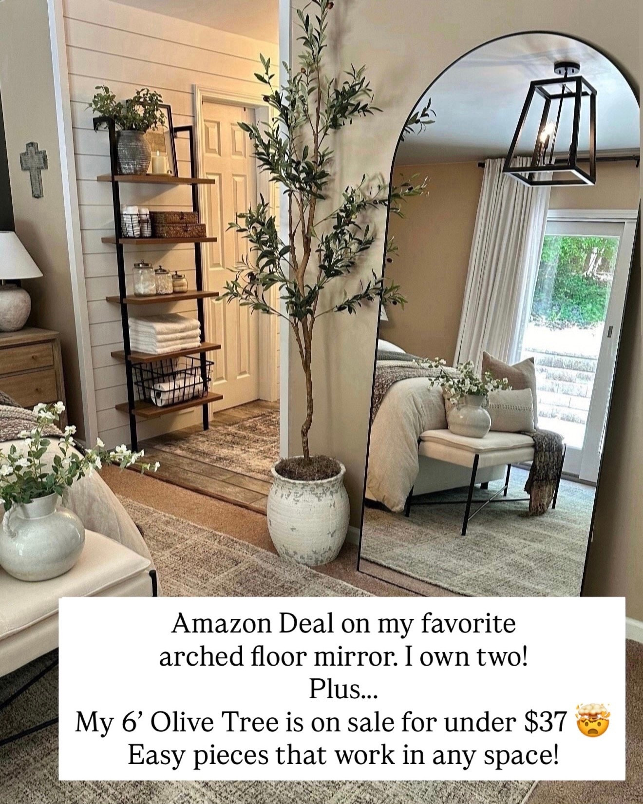 Worth the Hype Neutral Home Staples

Follow @farmtotablecreations on Instagram for daily neutral home finds and styling ideas.

These two pieces are easy wins for almost any space. The arched floor mirror is from
Amazon, on sale and instantly makes a room feel larger, while the 6’ olive tree is under $37 and adds the perfect amount of height and softness. Timeless, neutral, and easy to style anywhere.

#olivetree #floormirror #archedmirror #bedroomdecor #neutralhome #homedecor #amazonhome #homefinds #timelessdecor #floormirror #bedroom #bedroomdecor #neutralhome


#LTKHome #LTKSaleAlert