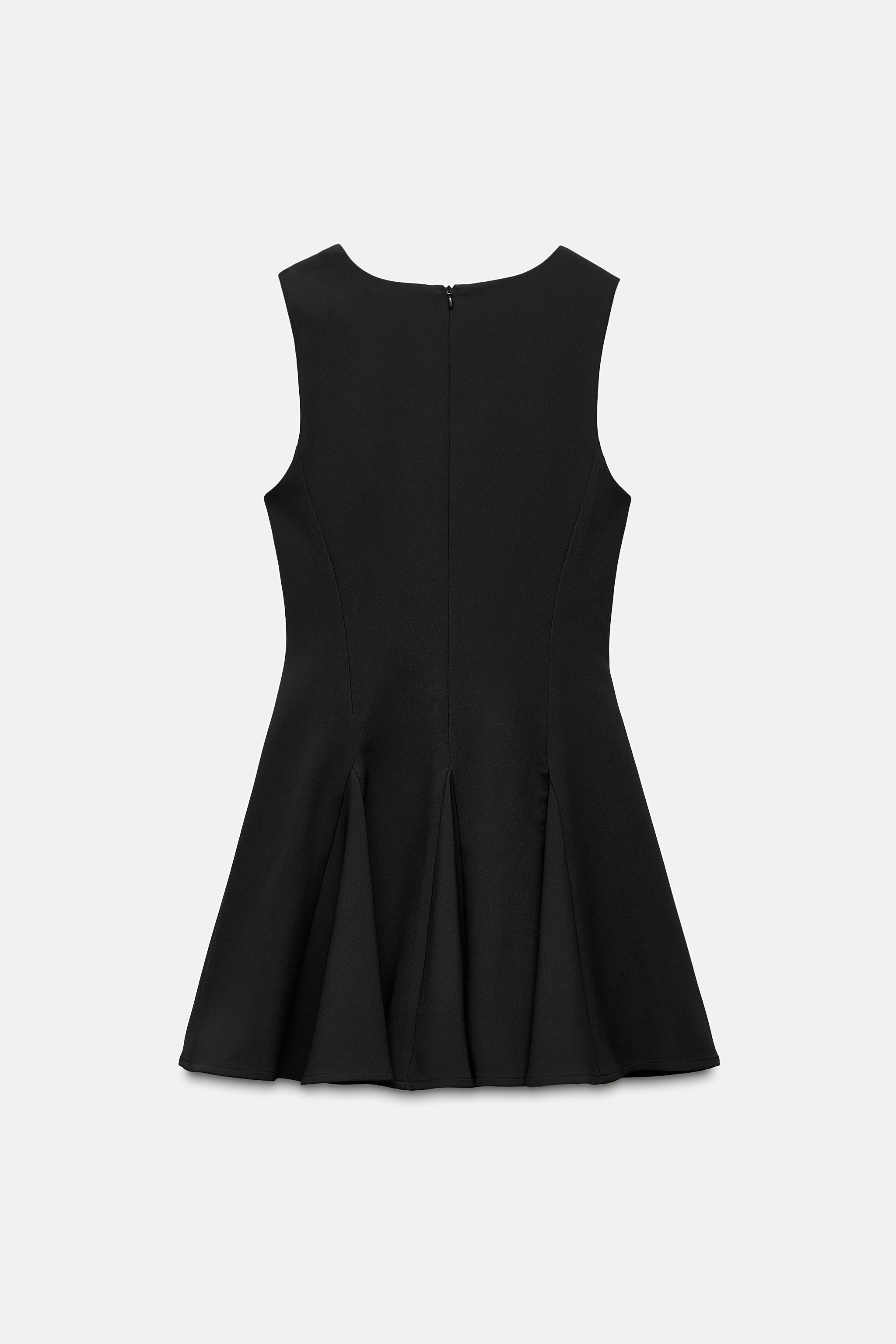 SHORT DRESS WITH BOWS AND GODET HEM | Zara UK
