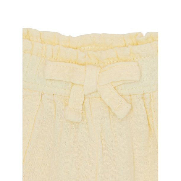 Garanimals Baby Girls Paperbag Waist Shorts, Sizes 0-24M | Walmart (US)