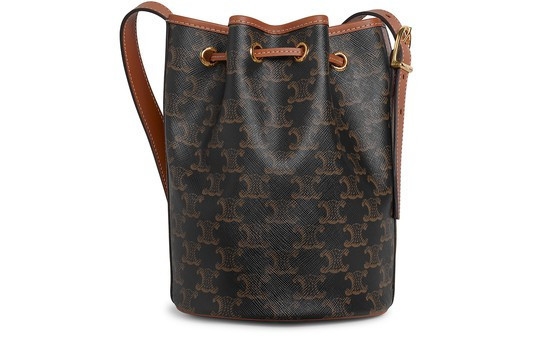 Drawstring small Triomphe canvas bag - CELINE | 24S (APAC/EU)