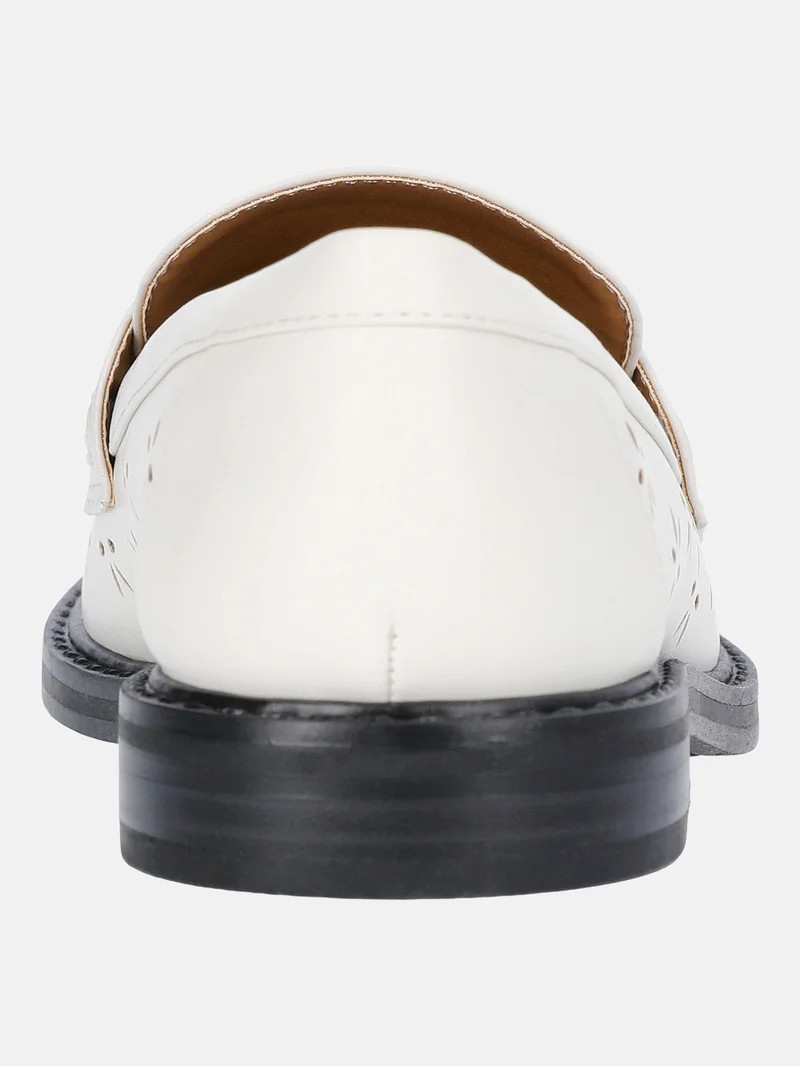 Free Assembly Women's Faux Leather Cut Out Loafers | Walmart (US)