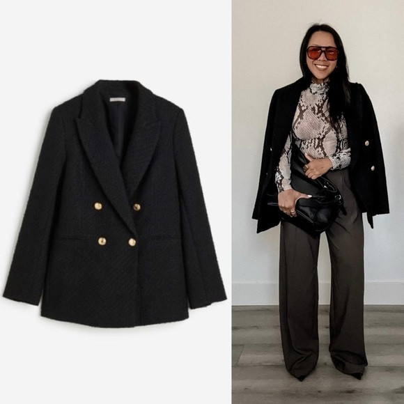 Black Textured Weave Jacket (XS, M, L) | Poshmark