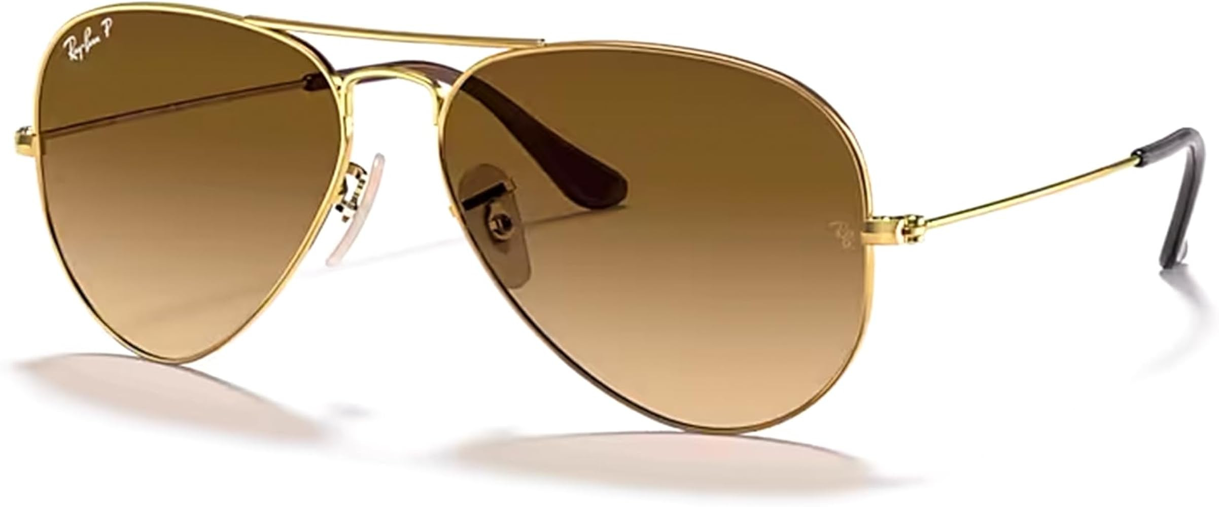 Ray-Ban RB3025 Metal POLARIZED Aviator Sunglasses For Men For Women + BUNDLE with Designer iWear ... | Amazon (US)