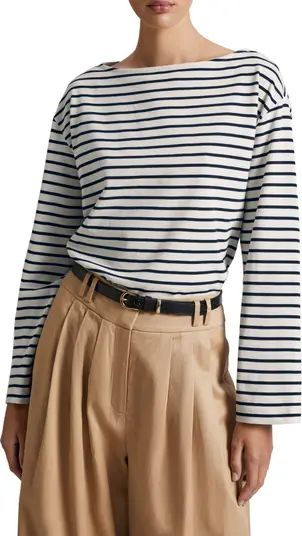 & Other Stories Stripe Long Sleeve Cotton Top | Nordstrom | Nordstrom