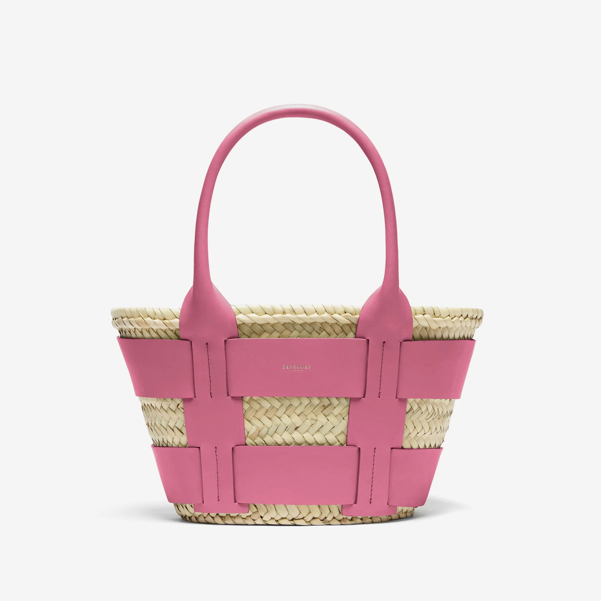 The Mini Santorini | Natural Basket & Pink Smooth | DeMellier | DeMellier