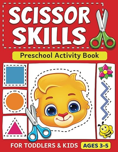 Scissor Skills Preschool Activity Book: Learn to Cut Lines, Shapes, Fruits, Animals | Fun Cutting... | Amazon (US)