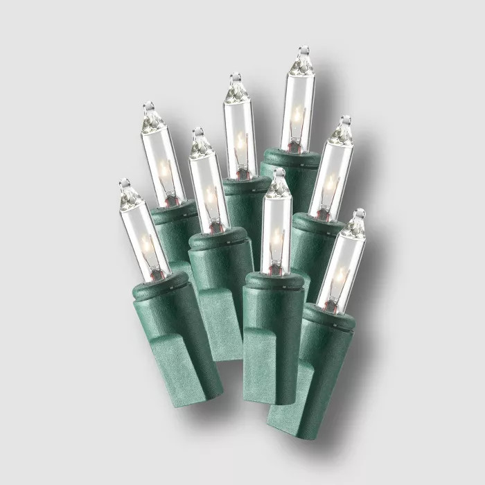 Philips 100ct Christmas Incandescent Smooth Mini String Lights Clear GW | Target