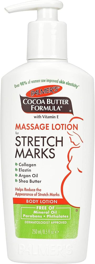 Palmer's Cocoa Butter Formula Massage Lotion For Stretch Marks, Pregnancy Skin Care, Belly Cream ... | Amazon (US)