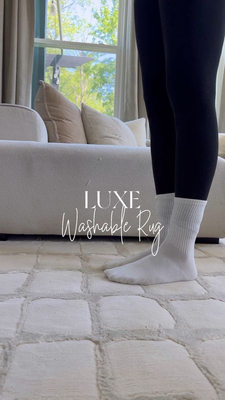 luxe washable rug , modern home decorr

#LTKVideo #LTKSaleAlert #LTKHome