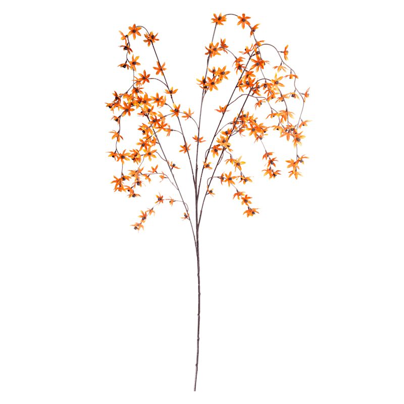 Orange Star Flower Branch, 47" | At Home