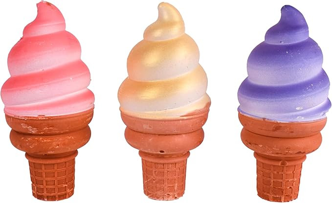 Ice Cream Chalk Set – 3 Pieces of Jumbo Sidewalk Chalk | Washable, Non-Toxic For Arts and Craft... | Amazon (US)