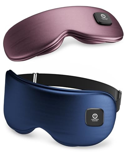 Heated Eye Mask - Cordless Eye Mask for Dry Eyes, Eye Relief, Improved Sleep, Washable Eye Heating pad for Travel and with Replaceable Shell (Blue) | Amazon (US)