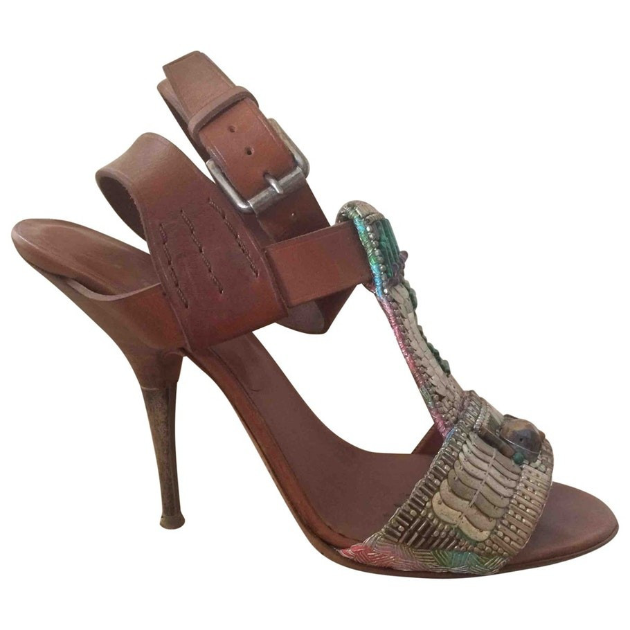 Leather sandals DRIES VAN NOTEN Multicolour | Vestiaire Collective US