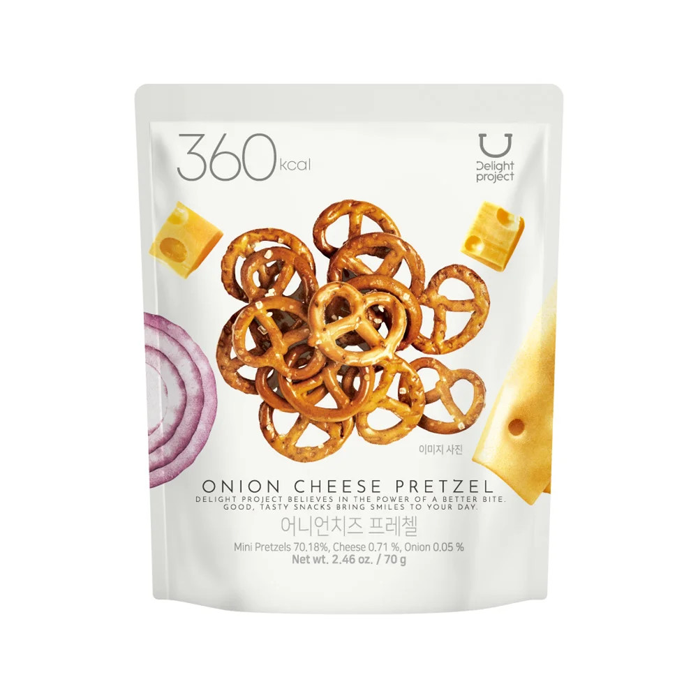 DELIGHT PROJECT Pretzel Onion Cheese 2.46 oz.(70g) | OLIVE YOUNG US | Olive Young US