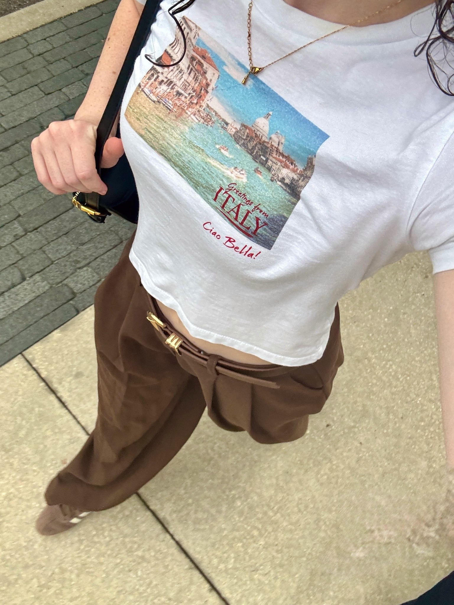 Little top big pants fall outfit