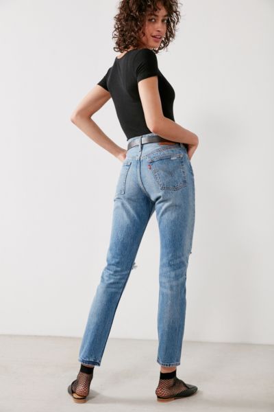 Leviâ€™s 501 Skinny Jean â€“ Old Hangout - Light Blue 29 W at Urban Outfitters | Urban Outfitters US