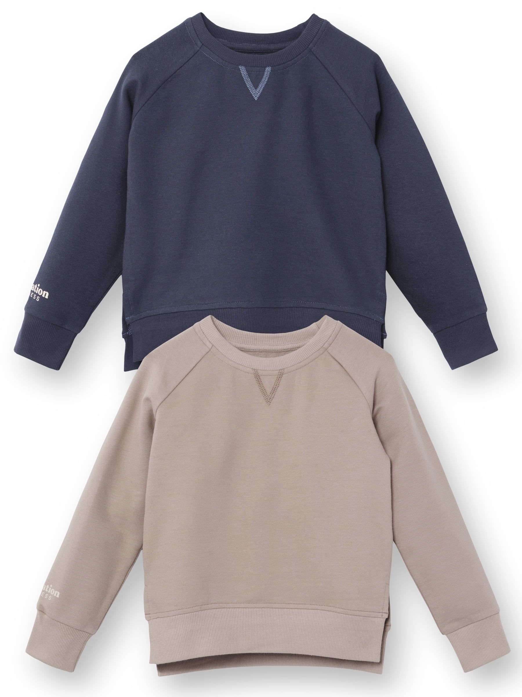Little Star Organic Toddler Unisex, Boy, Girl Pullover Sweatshirts, 2Pk, Size 12M-10 | Walmart (US)