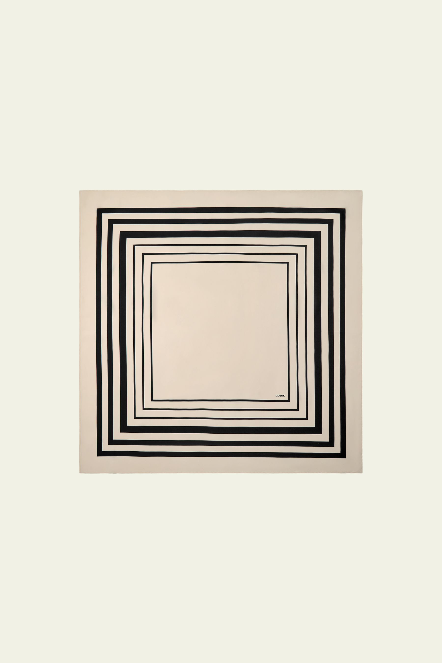 Geometric Print Silk Scarf | LilySilk