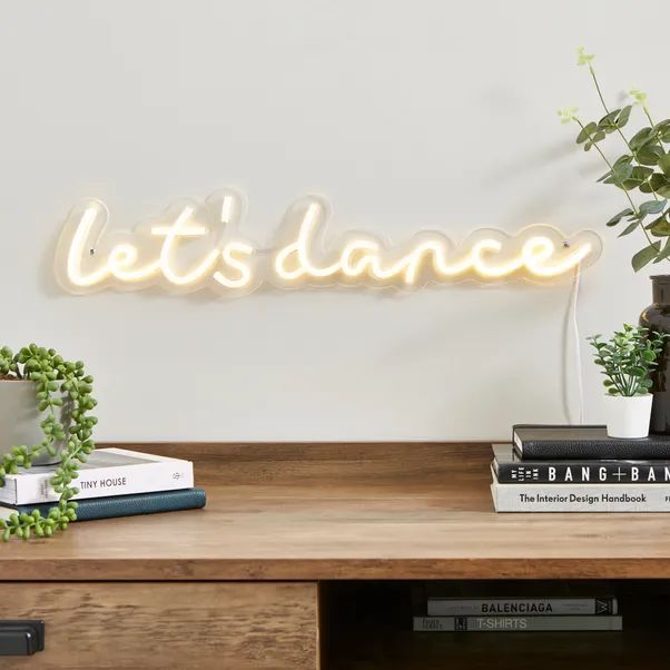 Let's Dance Neon Sign | Dunelm