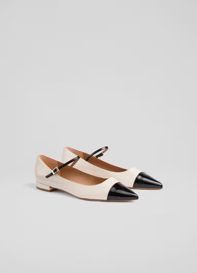Monty Black Leather Mary Jane Pumps | L.K. Bennett (UK)