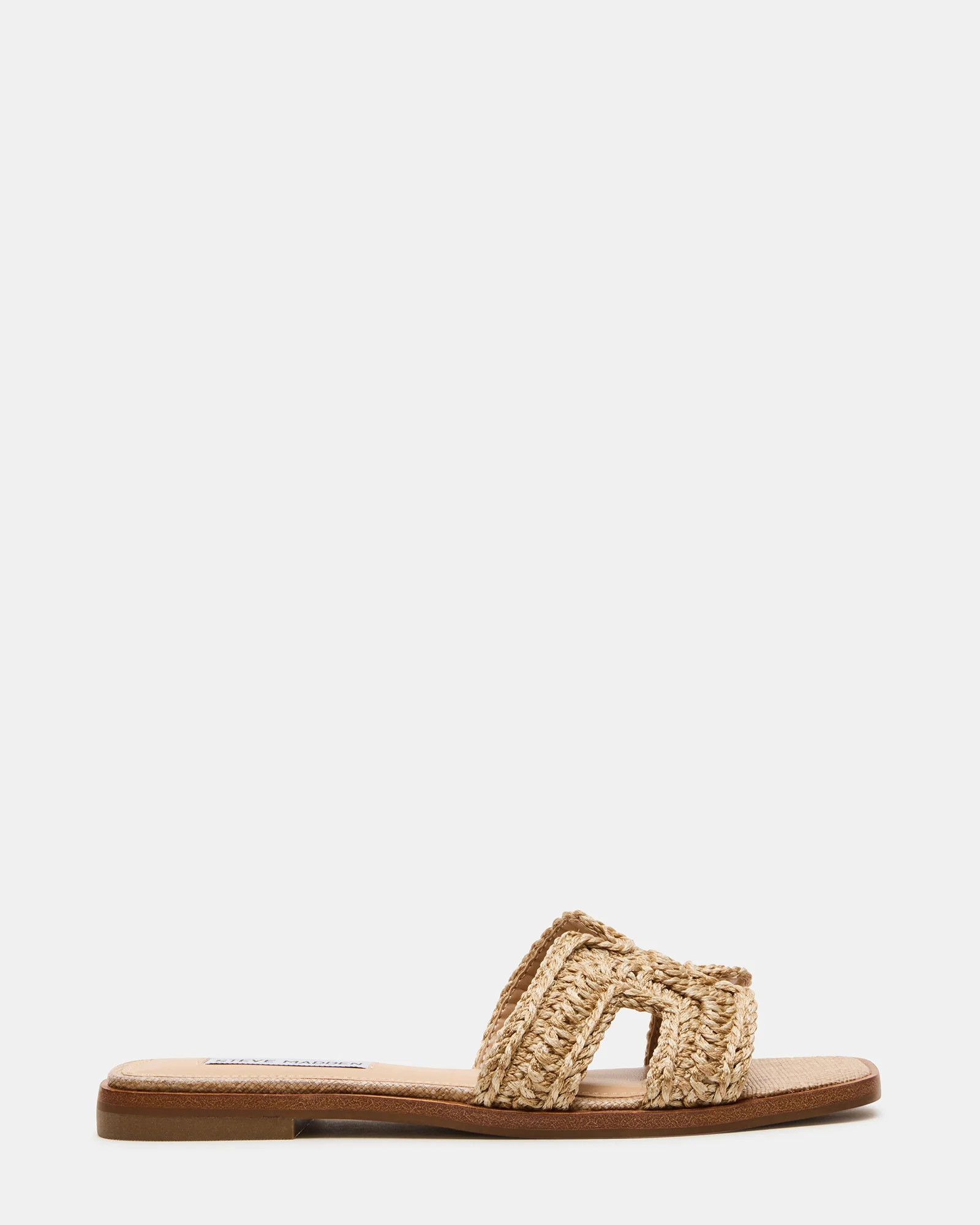 Steve Madden Women's Hadyn Crochet Square Toe Sandals - Raffia - Size 8 - Synthetic | Steve Madden (US)