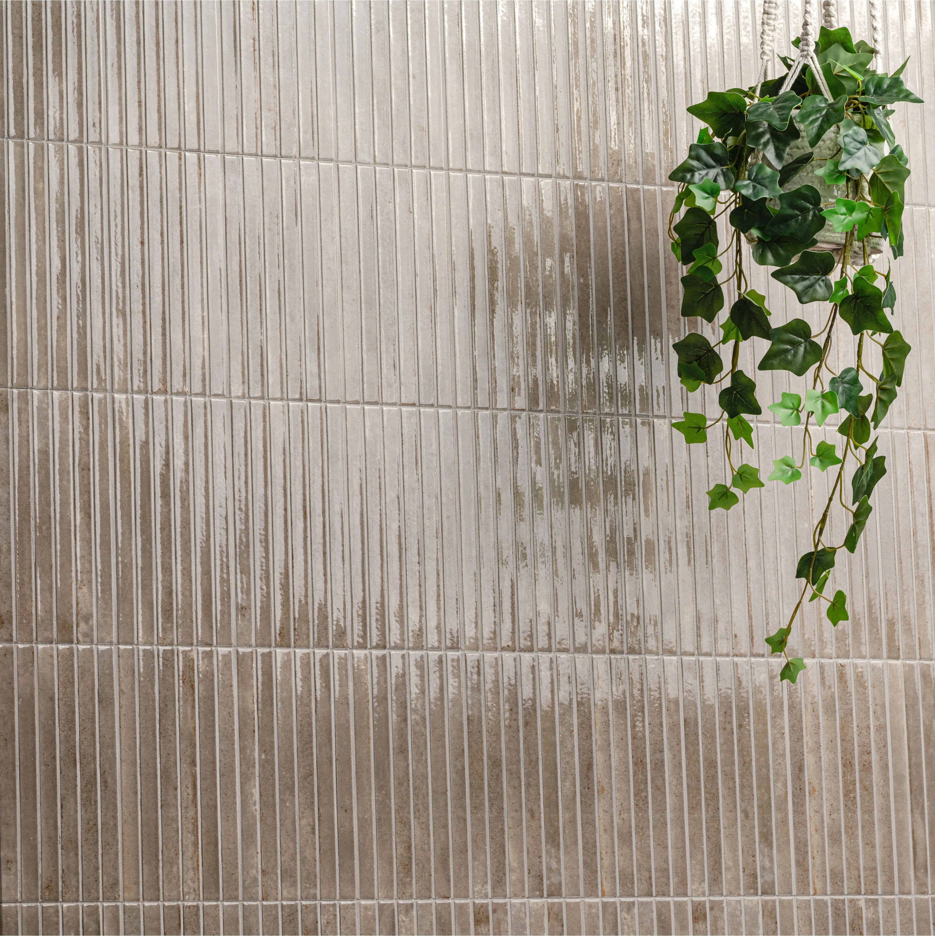 Marino 5 in. x 10 in. Glossy Porcelain Fluted Slat Wall Tile | Wayfair North America