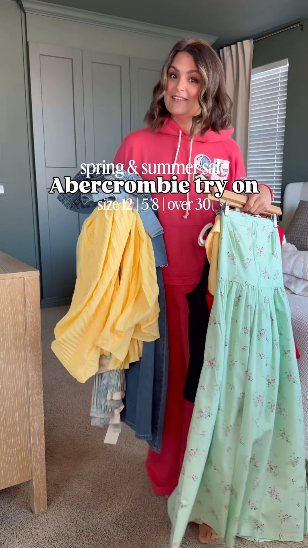 Use code SUITEAF to save more off the sale pricing through the weekend 👏🏻👏🏻

Coral sweats, large top & bottom
Yellow & gray tshirts, large
Sweatpant jeans, large
Mint strapless dress, medium (size down)
Red top, large
Dad shorts, 31 curve love
Black pull on pants, large 
Yellow top & skirt, large (need a medium)
Linen blend jeans, 31R
Graphic tshirts, large
Linen blend shirts, 32 curve love
Last dress, medium 

Size 12, midsize, graduation party dress, bridal shower, baby shower, closet staples @abercrombie

#LTKSaleAlert #LTKMidsize #LTKgrwm