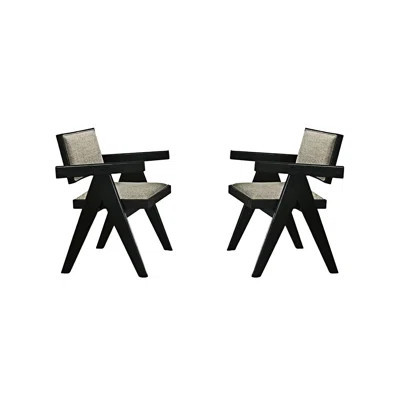 Upholstered Dining Chairs Arm Chairs (Set Of 2) | Wayfair North America