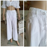 Womens Pants Linen Pants White Clothing Xl Trousers | Etsy (US)