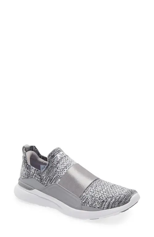 APL TechLoom Bliss Knit Running Shoe in Heather Grey /White /White at Nordstrom, Size 7.5 | Nordstrom