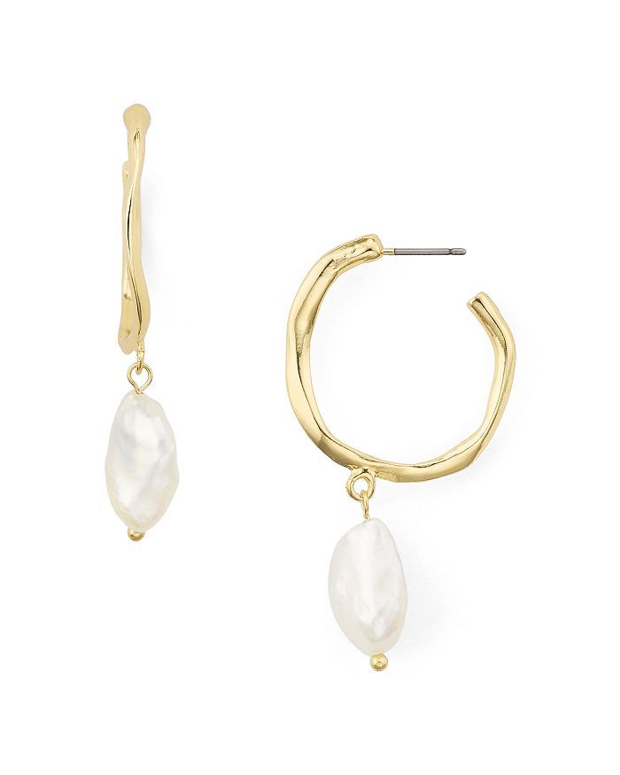 Cultured Freshwater Pearl Hoop Earrings - 100% Exclusive | Bloomingdale's (US)