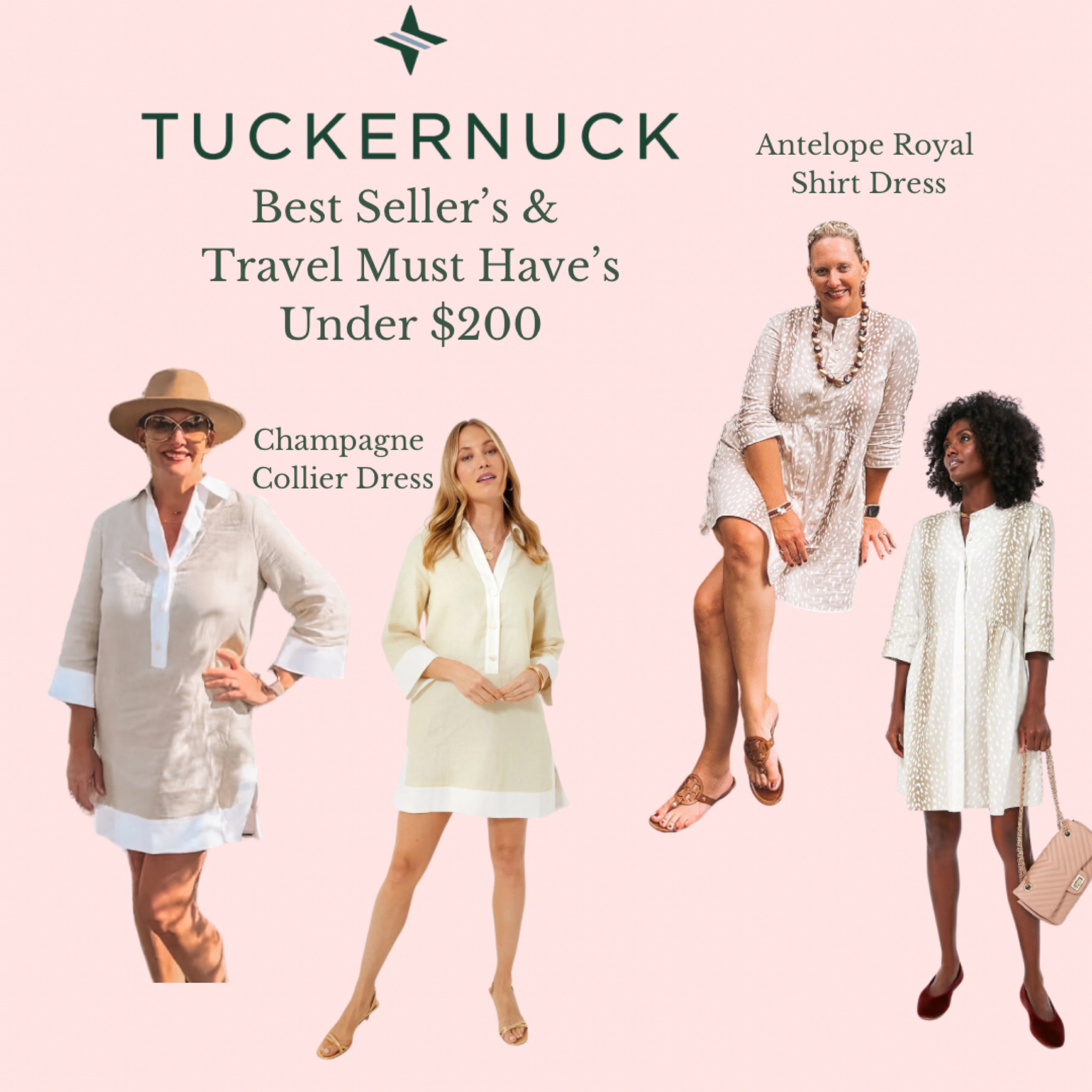Two of my absolute Tuckernuck staples! Prefect summer outfit or spring dress! They are best seller’s and the perfect dresses, year round! They are also amazing for travel and timelessly can be worn again and again. I am a huge fan of traveling with linen. You might not think it’s a great choice, but if you iron it before you travel and then roll it in your suitcase, you can either splash it with water and hang it to release the wrinkles or run a quick iron over it and it’s super easy. Plus you can rewear in multiple ways during a trip as part of a capsule wardrobe! I love both of the dresses and they are both under $200! They have long since been in my closet but they are still on the Tuckernuck site because they are amazing staple dresses that will stand the test of time!

#LTKstyletip #LTKU #LTKtravel