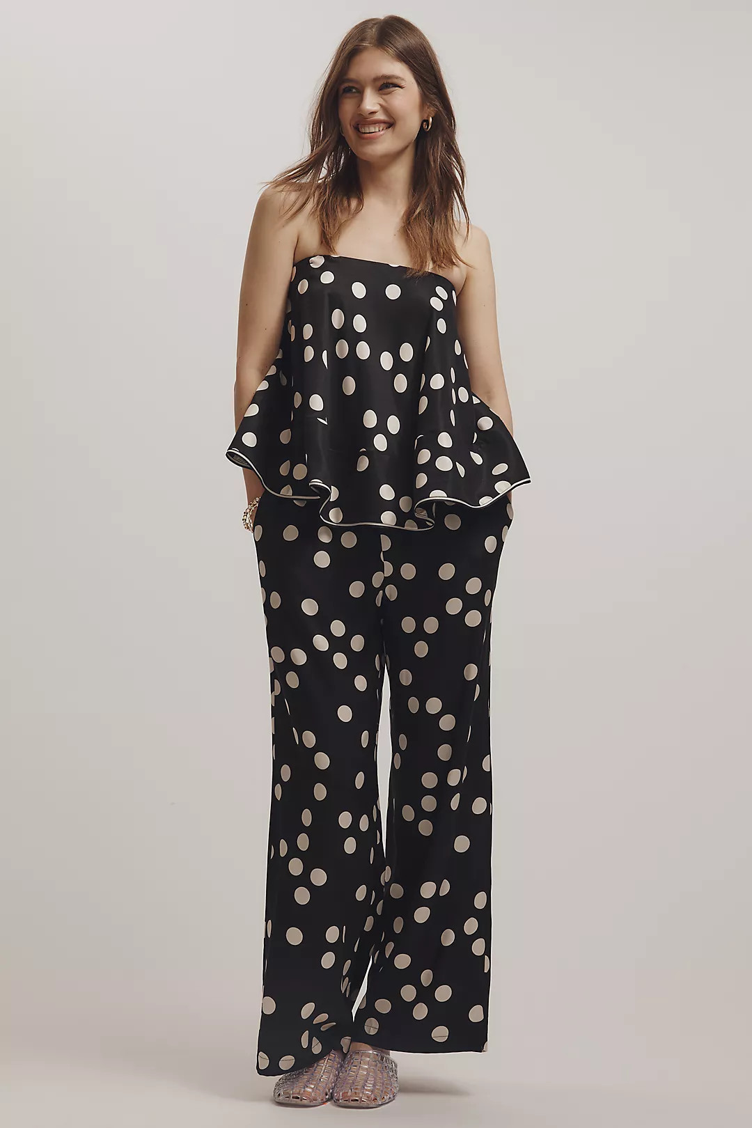 The Brooklin Printed Wide-Leg Pants by Maeve | Anthropologie (US)