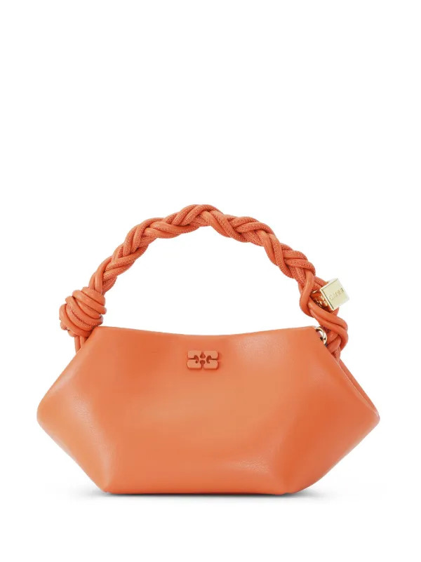 GANNI Mini Sac à Main Bou à Plaque Logo | Orange | FARFETCH FR | Farfetch Global