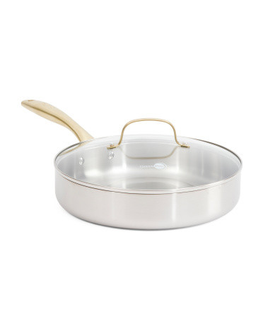 3.75qt Tri-Ply Stainless Steel Champagne Saute Pan | TJ Maxx