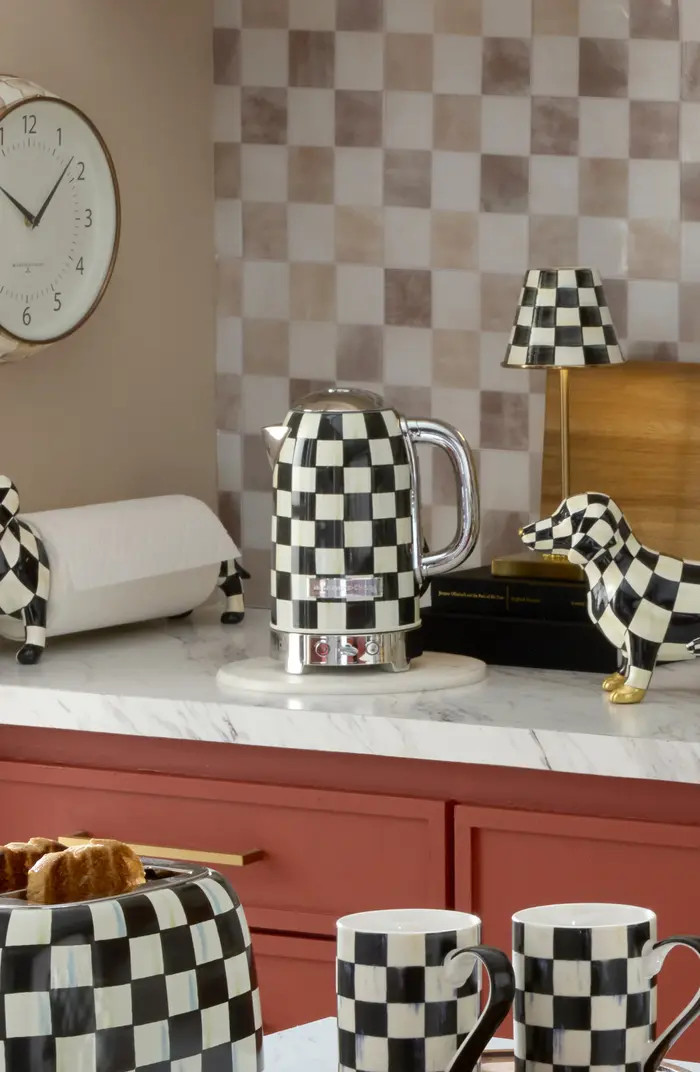 MACKENZIE CHILDS Courtly Check Electric Kettle | Nordstrom | Nordstrom