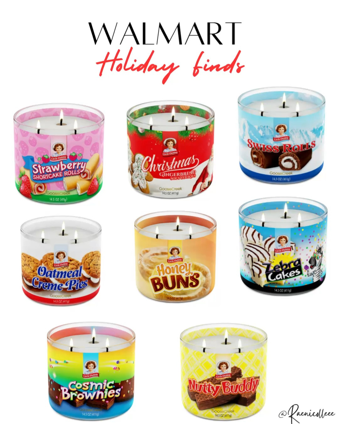 Little Debbie Candles at Walmart for under $13 

#LTKHoliday #LTKSeasonal #LTKGiftGuide