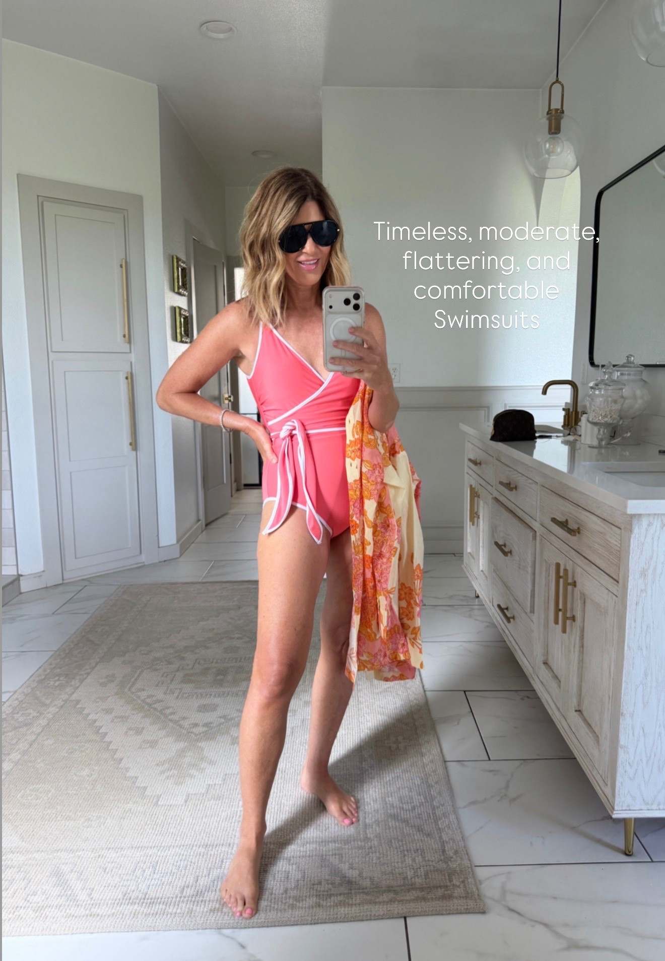 The most flattering swimwear 
I sized up to an 8

#LTKOver40