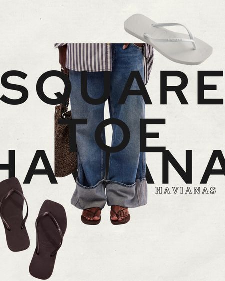Hot for summer 🩴 square toe Haviana flip flops 

#LTKShoeCrush #LTKFindsUnder50