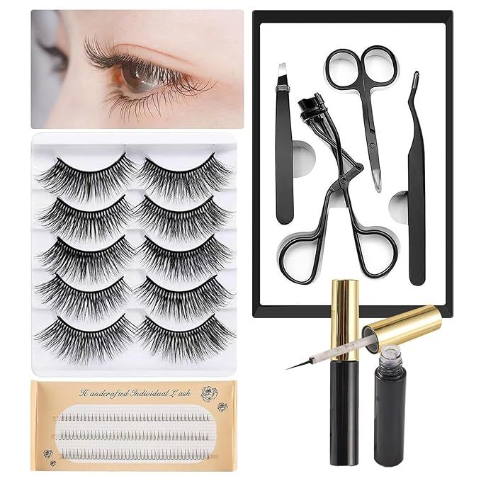 Winkclique Lashes Kit, Wink Clique Lashes, Eyelash Applicator Tool, Wink Clique Lashes Mink, Wink... | Amazon (US)