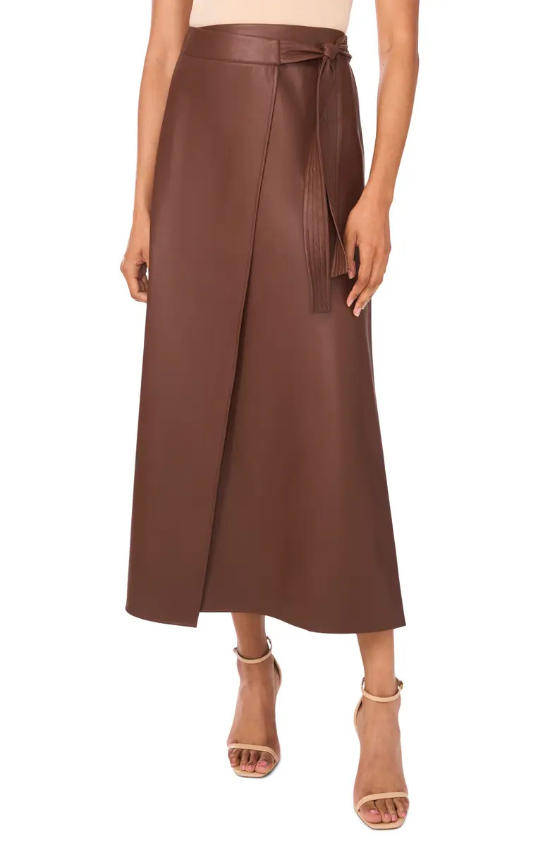 Faux Leather Side Tie Skirt | Nordstrom Rack